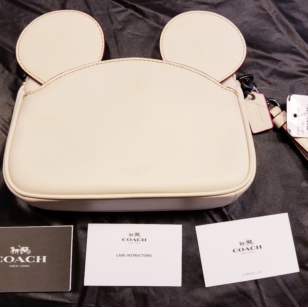 Coach Exclusive Mickey Leather Ear Wristlet F59529